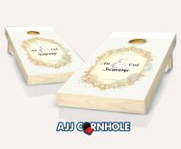 "Gold Watercolor" Cornhole Set